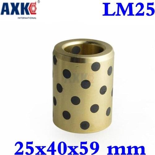 2019 Sale New Thrust Bearing Axk 25x40x59 Mm Linear Graphite Copper Set Bearing Bushing Oil Self-lubricating Jdb Lm25uu Lm25