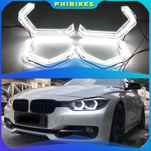 4Pcs M4 Iconic Style LED Crystal Angel Eye Kit Eyes Kits For BMW X3 E83 F25 X5 E70 F15 F85 X6 E71 E72 Z4 E85 E86 E89