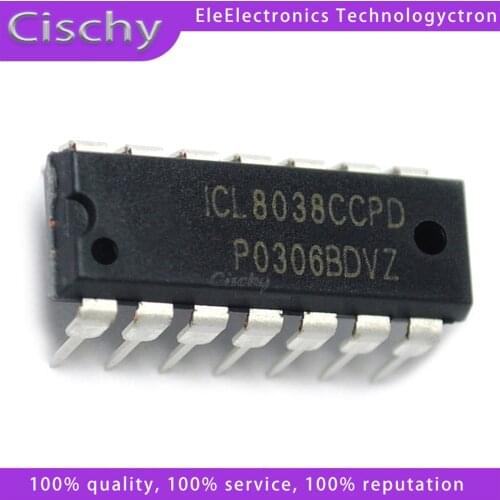 5PCS ICL8038CCPD DIP14 ICL8038 DIP 8038CCPD DIP-14