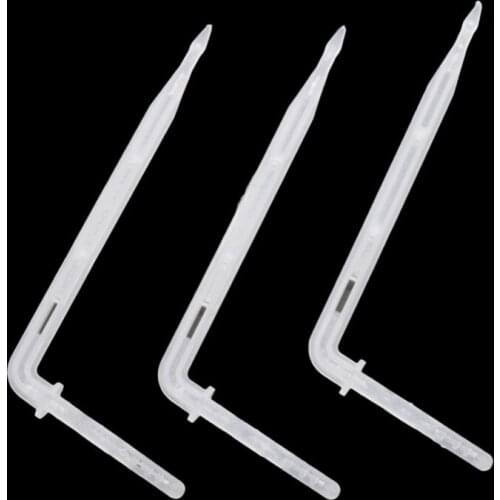 White Drip Emitter Curved Arrow Dripper 4/7mm Hose Interface Garden Micro Irrigation System connectors 500 Pcs