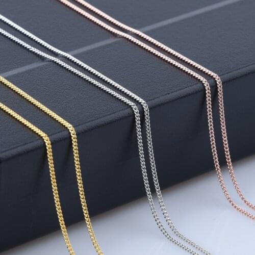 Hot Sale Cheap 1.2mm 16-20 Inch Italian For Pendants 925 Sterling Silver Chain Over Necklace Chain For women