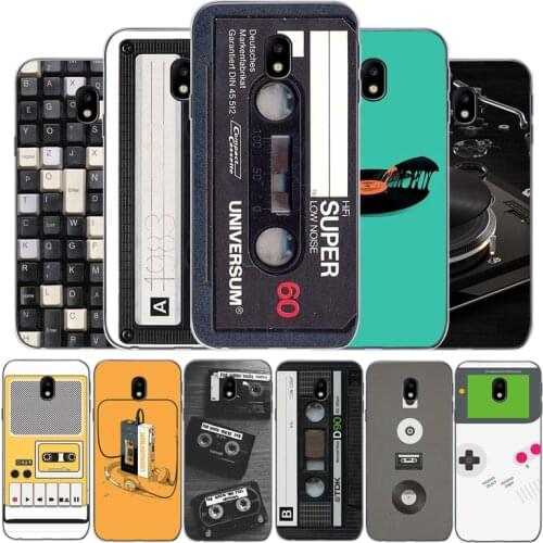 Retro music tape game console case For Samsung J3 J4 J5 J6 J7 J8 Plus 2017 2016 2018 J7MAX U.S. Edition version soft Back Cover
