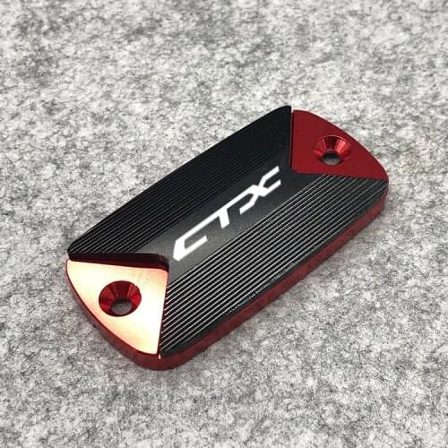 CNC Front Brake Fluid Reservoir Cover cap for Honda CTX 700 700N 1300 CXT700 CTX1300 2014 2015 2016 Logo(CTX)