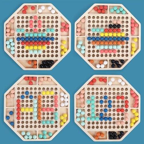 Wooden Rainbow Toy Early Education Toys Puzzle Toy for Children Kid Gift