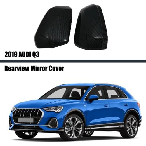 For AUDI Q3 2019 2020 2021 Car Rearview Mirrors Case Side Wing Mirrors Cover Trim Protection Exterior Modification Accessories