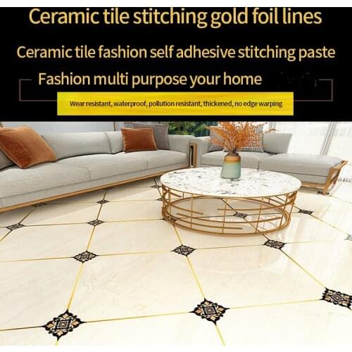 KAMANNI Self Adhesive Waterproof Beauty Seam Tile Diagonal Stickers Wall Living Room Bedroom Bathroom Floor Decoration Stickers