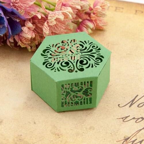 KLJUYP Hexagonal Box Metal Cutting Dies Stencils for DIY Scrapbooking/photo album Decorative Embossing DIY Paper Cards