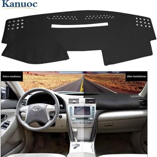 For Toyota Camry 2006-2012 Car Dashmat Dashboard Sunshade Protective Pad Leather Cover Dash Mat Accessories Left Driving