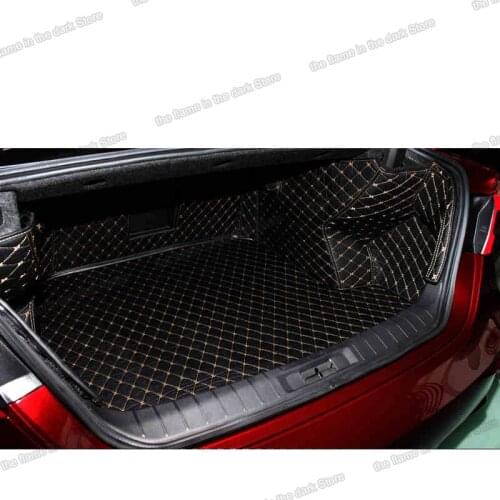 Leather Car Trunk Mat cargo Liner for Nissan Maxima 2016 2017 2018 2019 2020 2021 A36 Rug Carpet Interior Accessories rear boot