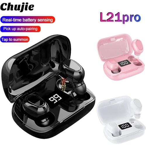 L21 ProTWS Bluetooth headset private mode binaural LED digital display true wireless stereo Bluetooth headset 5.0 sports headset