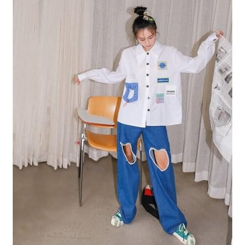 LiaoShiKeerQiaoWa Women Jeans