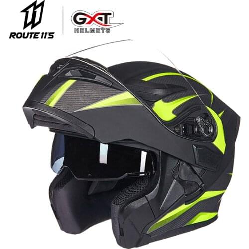 GXT New Motorcycle Helmet Flip up Motocross Helmet Capacete Motocicleta Cascos Moto Casque Doublel lens Racing Riding Helmets