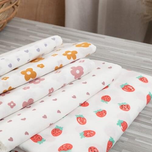 Soft Cotton Double Layer Fabric Japanese Protective Fabric Woven Sewing Material 0.5 Meters /Piece YHW300350