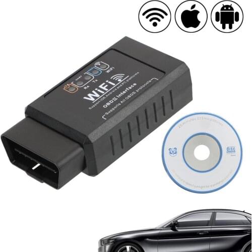 OBD2 ELM327 WIFI Car Detector for iOS & Android Check Engine Light Diagnostic Tool OBDII Scan Tool Automotive Diagnostic Scanner