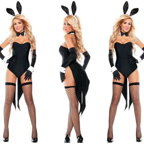 Porno Lingerie Hot Women Baby Doll Erotic Lingerie Cosplay Bunny Girl Uniform Costumes Underwear Nightclub Bunny Playing Costume