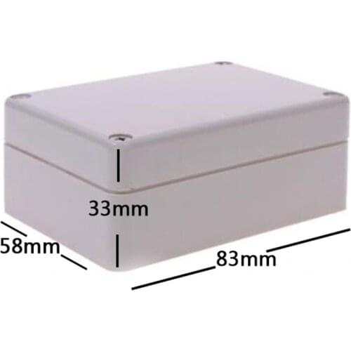 1PC Durable 83x58x33mm Clear Cover Electronic Plastic Box Waterproof Electrical Junction Case For Electronic Projects Box #64195