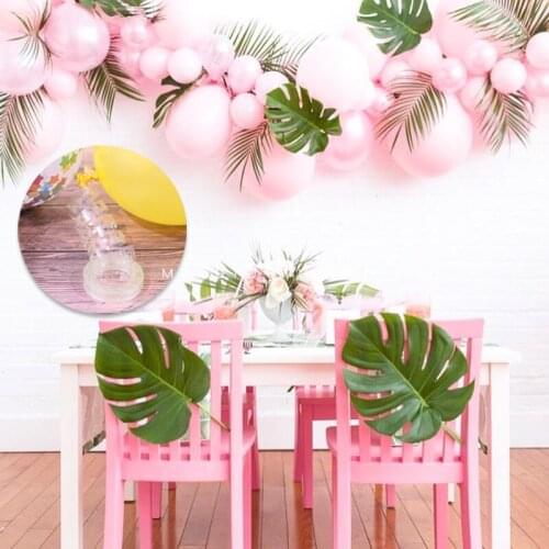 1PC 5m Festival supplies transparent rubber chain helium balloon decoration Wedding PVC arch decoration balloon chain Party