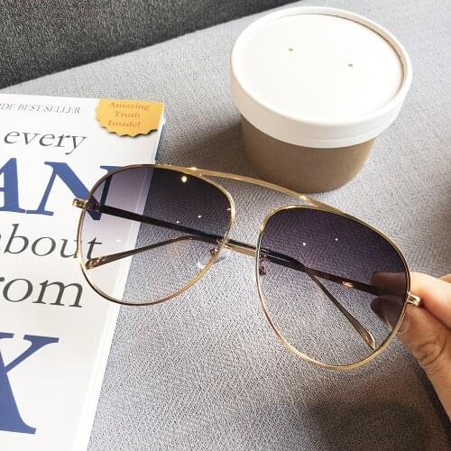 MINCL/ Pilot Red Sunglasses Women Brand Designer Sun Glasses Alloy Frame Retro Party Female Shades Glasses Shades UV400 NX