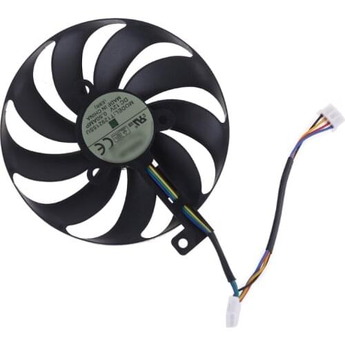 R2LB Replacement Cooler Fan T129215SU 12V 0.5A 88mm For -ASUS RX5700 RX5700 XT RTX2080TI 8GB ROG STRIX OC Graphics Card