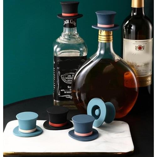 Magic Hat Bottle Stopper Bottle Caps Wine Stopper Family Bar Preservation Tools Silicone Creative Design Safe and Healthy