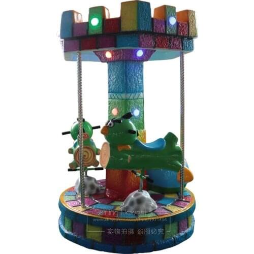 Factory Cheap Price 3 Players Merry Go Round Bird Carousel Rotation Games Kiddy Rides Amusement Device Arcade Machine