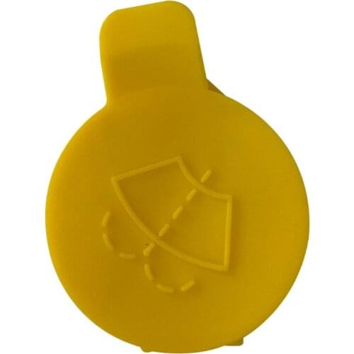 Car Windshield Washer Bottle Yellow Nozzle Cap Cover/ Reservoir Cap Lid for Saab 9-3 SS (03-) 9-5 (98-10) F19A