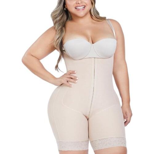 Female Slimming Reductive Fajas Lace Body Shaper Tummy Control Shapewear Girdle Maximum Compression Garment Hour Glass Lingeriet