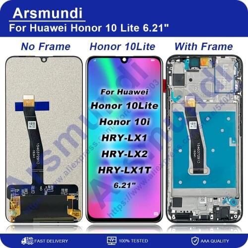 Original 6.21" For Huawei Honor 10 Lite LCD Display Touch Screen Digitizer Assembly With Frame For Honor 10i HRY-LX1 HRY-LX2