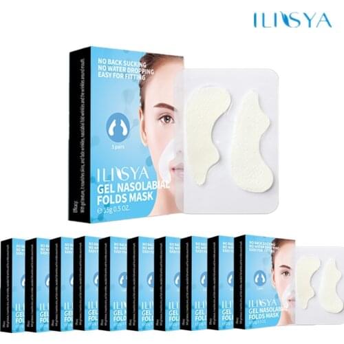 10 Boxes-Nasolabial Folds Patch Anti-Wrinkle Mask Prevent Face Wrinkle Removal Face Care Moisturizing Anti-Aging Stickers