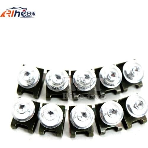 10 Pieces 6MM Motorcycle Fairing Body Screws For Honda CB500F Honda MSX125 BMW F800R BMW R1200R Kawasaki Z300 390