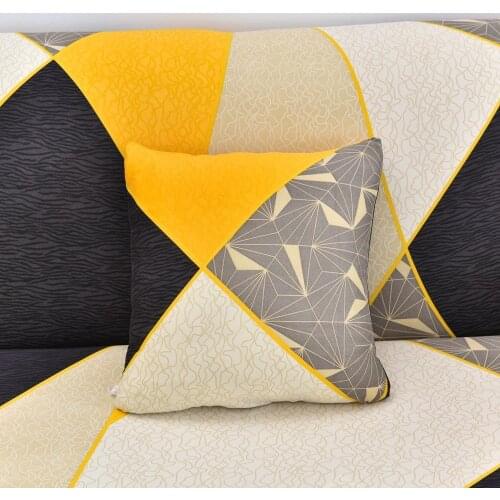 2 PCS Cushion Cover Spandex Pillowcase Pillow Case Matching Color with Sofa Cover Throw Pillows Room Pillow Cover Decorative