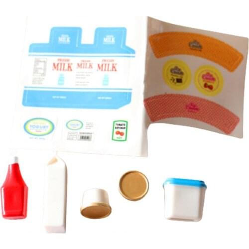 5 Pcs Attractive Miniature Toys Lightweight Multi-use Handmade Strong Construction Plastic Miniature Toys Display for Home