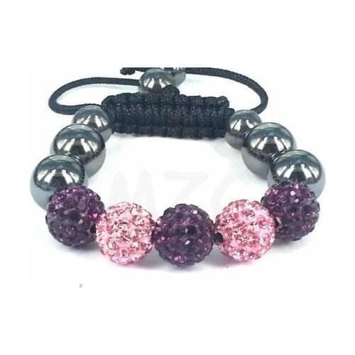 Free Shipping 10mm Best 5 micro pave CZ Disco Ball Beads Kids 3 Pcs/lot Crystal Bracelet DWE Multi color hot sale