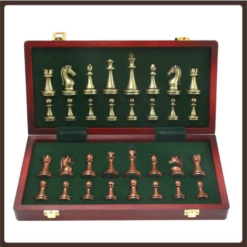 Large Board Chess Professional Original Set Tournament Metal Chess Set Luxury Board Games For Adults Brettspiel Entertainment