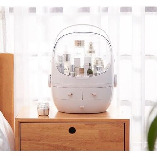 Household Makeup Storage Box Drawer-Type Portable Transparent Desktop Skin Care Storage Dust-Proof Cosmetic Case Storage