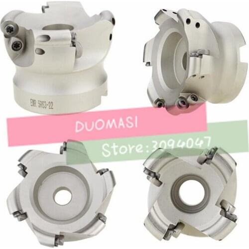 EMR6R 50-22-4F 63-22-4F 80-27-6F 100-32-6F CNC R6 Milling cutter dish Install RPMT1204 Carbide insert Free shipping