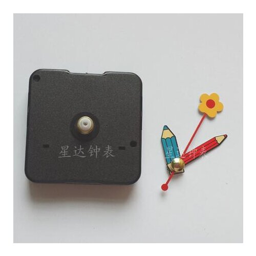 Fedex 100 sets design New Quartz Silent Clock Movement Mechanism Flower Pen Hand DIY Repair Part Kit