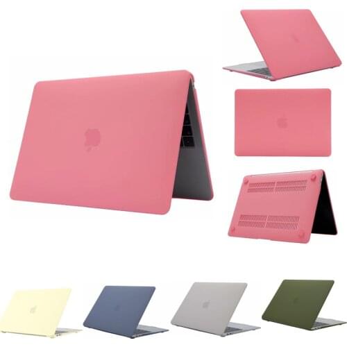 Cream Matte Laptop Case For Macbook Air Pro 13 15 6 16 12 11 Inch Mac M1 A2337 A2338 A1466 Touch Bar Skin Cover Protective Shell