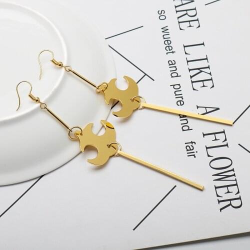 Fashion Onmyoji Devanam indrah Drop Earrings 2021 Trend Anime Game Long Earring for Women Christmas Jewelry Gift