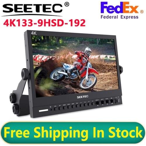 Seetec 4K133-9HSD-192(Original P133-9HSD) 13.3 Inch IPS 3G-SDI 4K HDMI Broadcast Monitor Director Desktop LCD Monitor