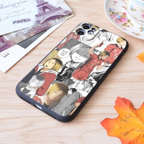 For iPhone Kenma Collage Print Soft Matt Apple iPhone Case