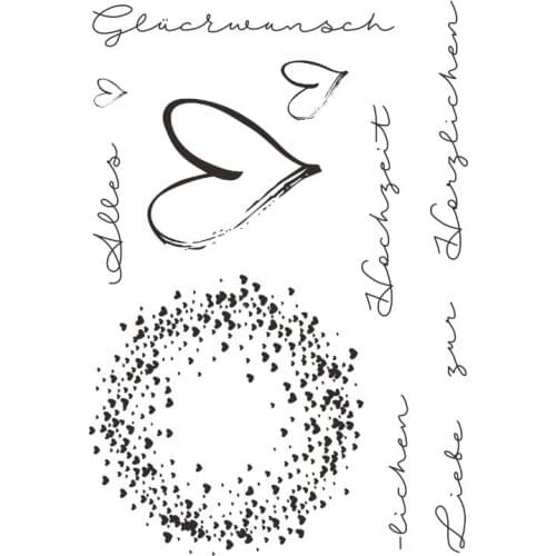 German Transparent Clear Silicone Stamp Seal for DIY scrapbooking photo album Decorative clear stamps A038