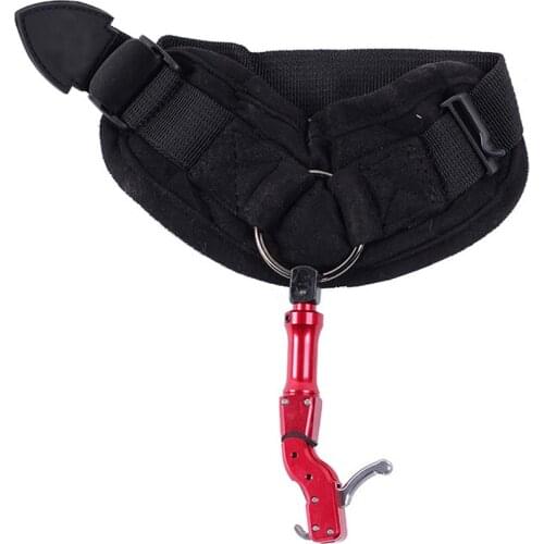 New Outdoor Black Archery Caliper Release Auxiliary Compound Bow Strap Shooting Professional Arrow Trigger Wristband Archery Bow