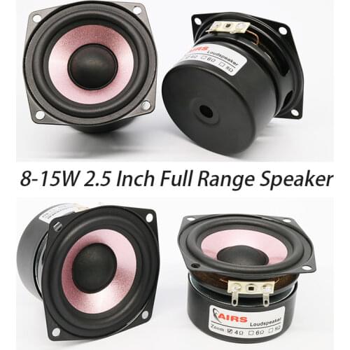 8-15W 2.5 Inch Full Range Speaker 4-8 Ohm Amplifier Speaker Tweeter Midrange Woofer HiFi Speaker High Sensitivity Original