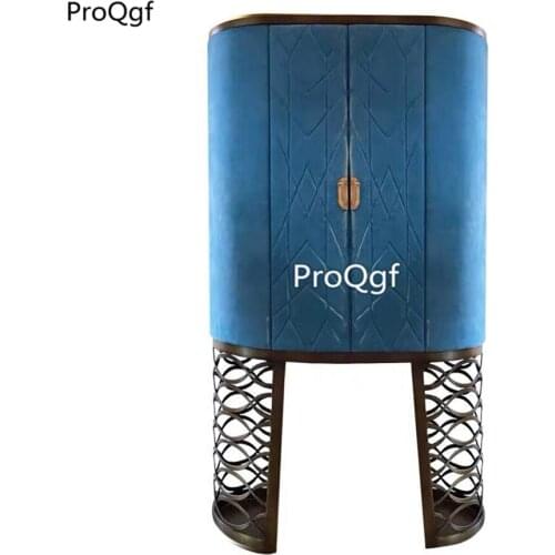 Prodgf 1Pcs A Set Ins China Castle Blue Wine Cabinet