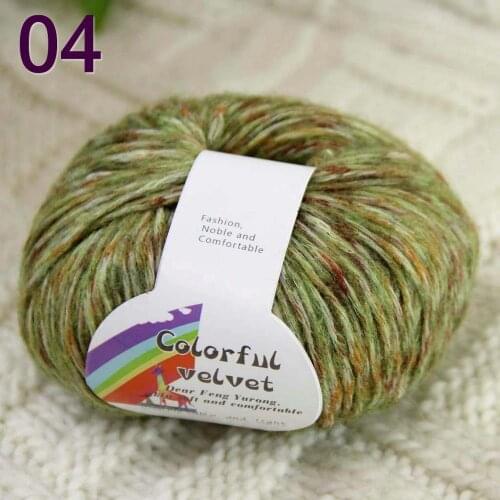 Sale 1SkeinsX50gr Luxury Soft MOHAIR Colorful Shawls Hand Knit Crochet Yarn 04 grass green