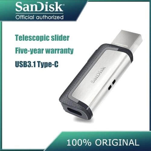 Sandisk SDDDC2 pen drive 32gb Type-C USB3.1 Dual OTG USB Flash Drive 16gb 150M/S 64gb memoria usb Stick pendrives 128 gb