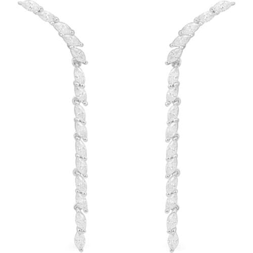 Sterling silver spark line earrings earrings luxury jewelry high sense Valentines day gift birthday for girlfriend