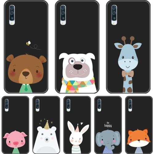 For Samsung Galaxy A10 A20 A30 A40 Case Silicone Dog Pig Kawaii Rabbit Soft Back Cover For Samsung Galaxy A50 A60 A70 A80 Case