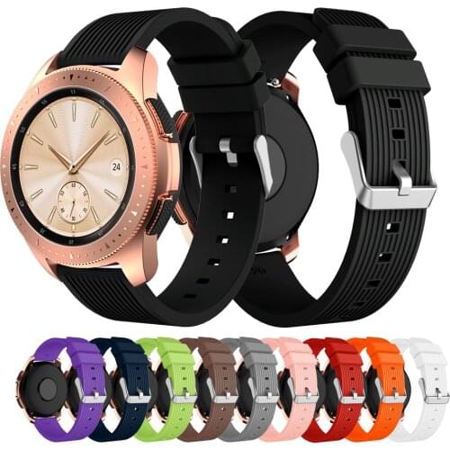 Sprot Strap for Samsung Galaxy 42mm Active2 40mm 44mm Silicone Watchbands For Galaxy watch 3 41mm gear S2 Watch Replacemet band